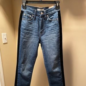 Madewell velvet stripe jeans